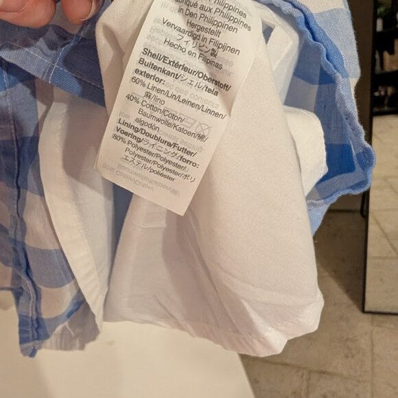 J.Crew Blue Gingham Summer Picnic Dress Size 2 EUC - Picture 10 of 10
